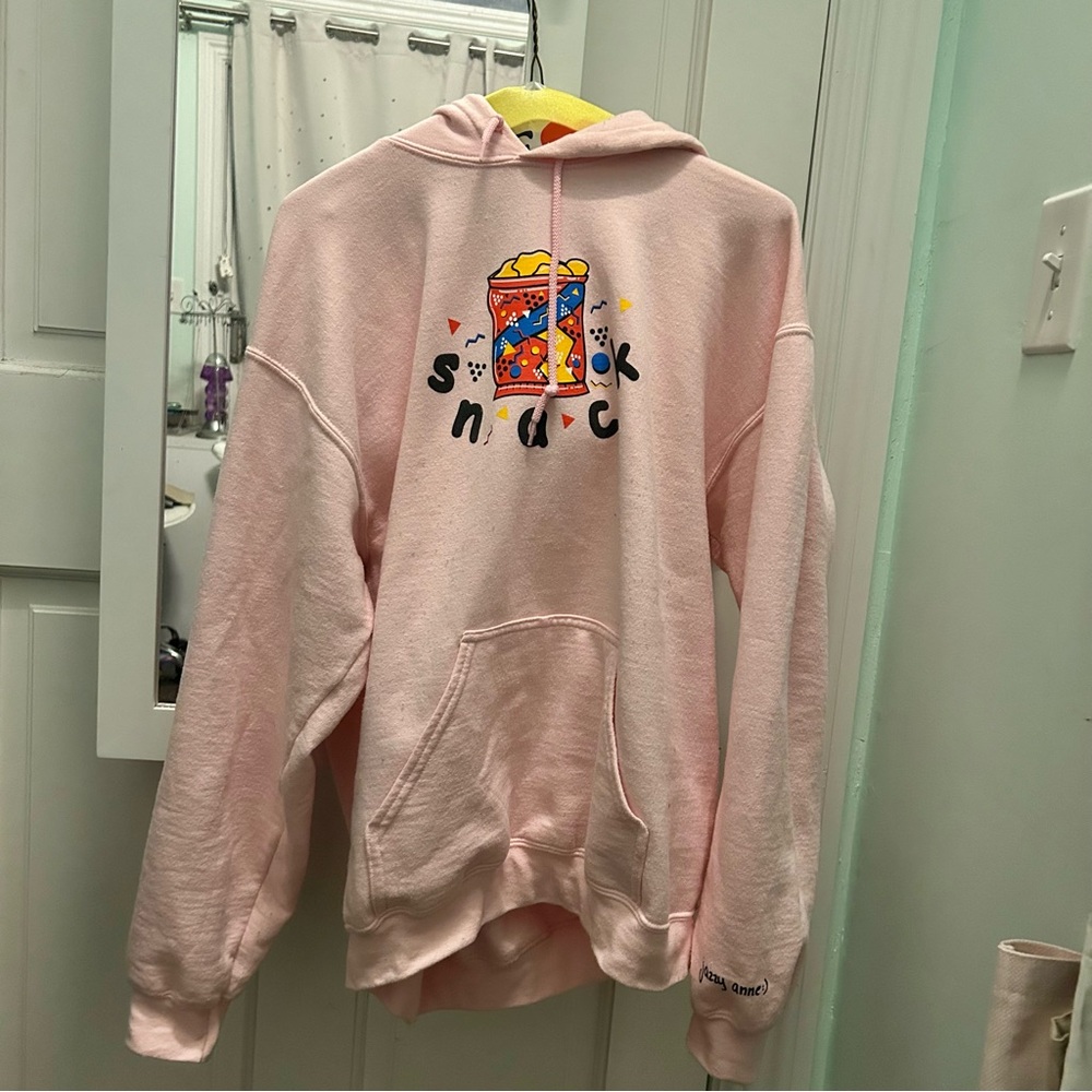 Jazzy Anne Snack Baby Pink Hoodie